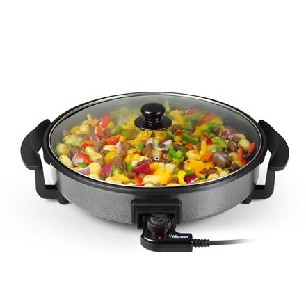 Tristar Multifunctional grill pan PZ-2964 Grill Diameter 40 cm 1500 W Lid included Fixed handle Black