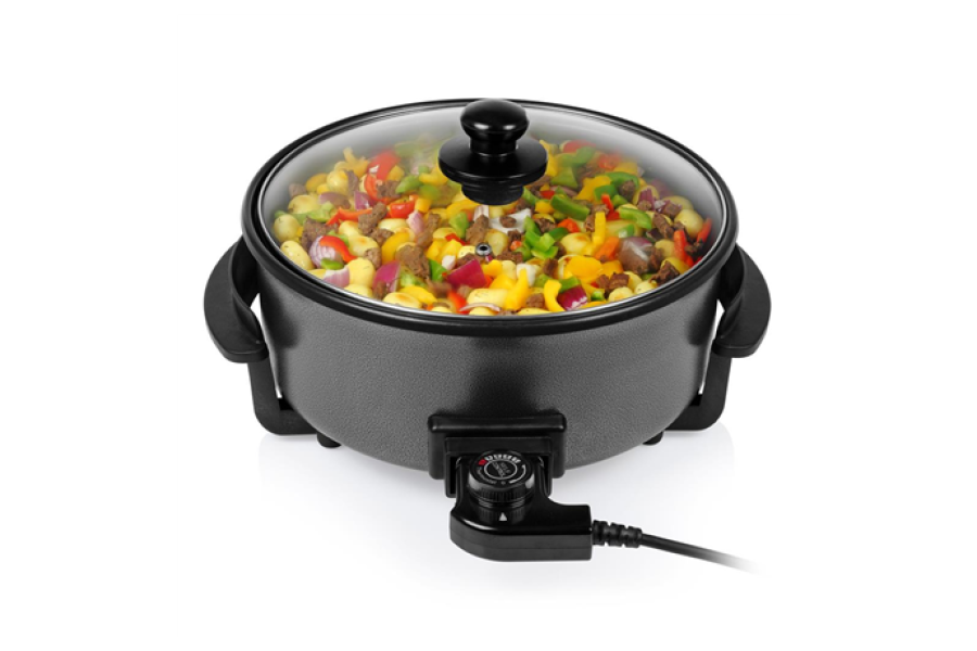 Tristar Multifunctional grill pan XL PZ-9135 Grill Diameter 30 cm 1500 W Lid included Fixed handle Black