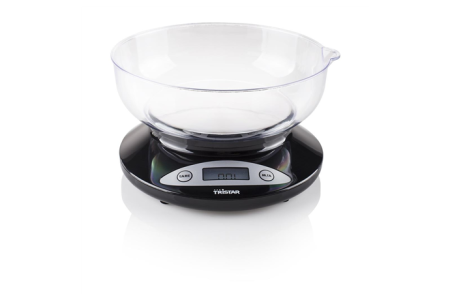Tristar Kitchen scale KW-2430 Maximum weight (capacity) 2 kg Graduation 1 g Display type LCD Black