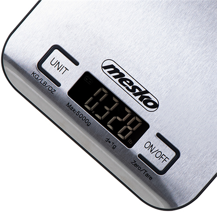 Mesko Kitchen scale MS 3169 black Maximum weight (capacity) 5 kg Graduation 1 g Inox/Black