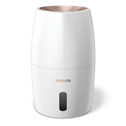 Philips HU2716/10 Humidifier 17 W Water tank capacity 2 L Suitable for rooms up to 32 m² NanoCloud evaporation Humidification capacity 200 ml/hr White