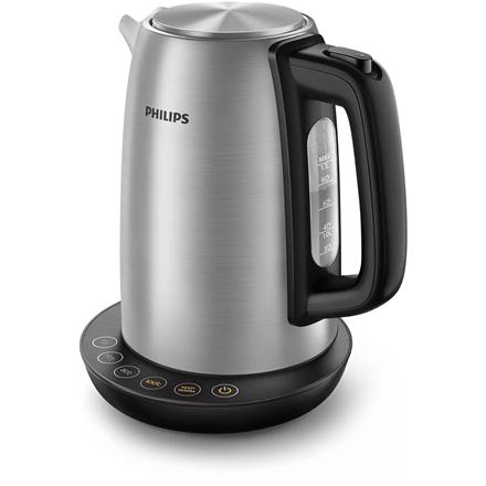 Philips Kettle HD9359/90 Electric 2200 W 1.7 L Stainless steel/Plastic 360° rotational base Grey