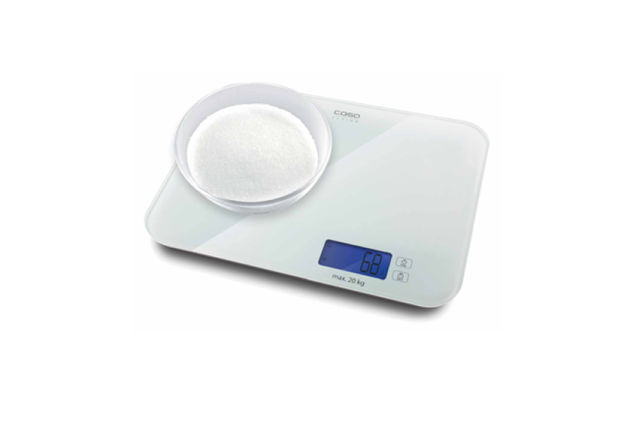 Caso Designer kitchen scales LX 20 03294 Maximum weight (capacity) 20 kg Graduation 5 g White