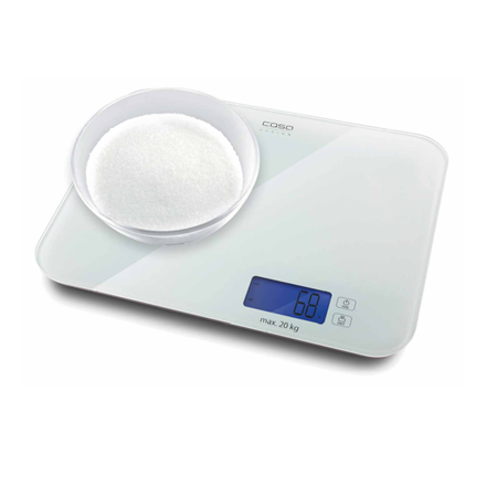 Caso Designer kitchen scales LX 20 03294 Maximum weight (capacity) 20 kg Graduation 5 g White