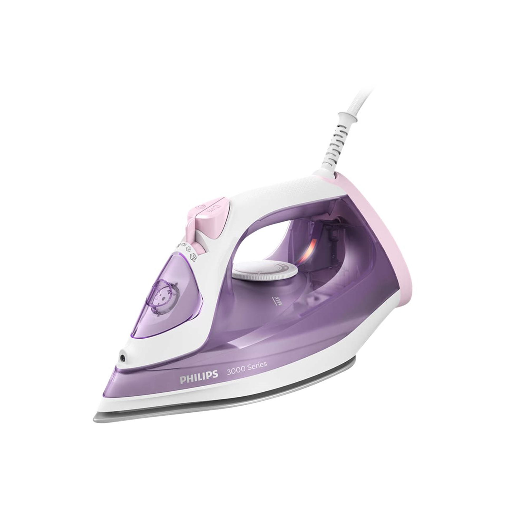 Philips DST3010/30 3000 Series  Steam Iron 2000 W Water tank capacity 300 ml Continuous steam 30 g/min Purple/White