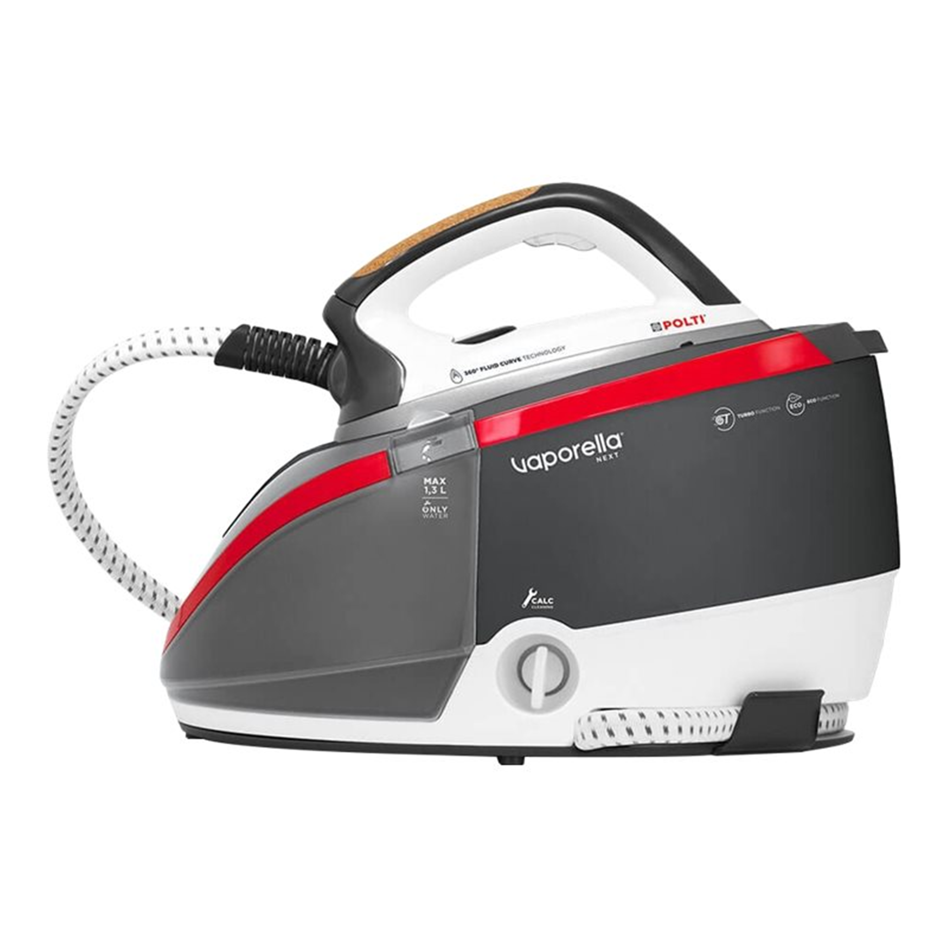Polti Steam generator iron with boiler PLEU0236 Vaporella Next VN18.30 1.3 L 2200 W Calc-clean function Grey/White/Red Vertical steam function Auto power off