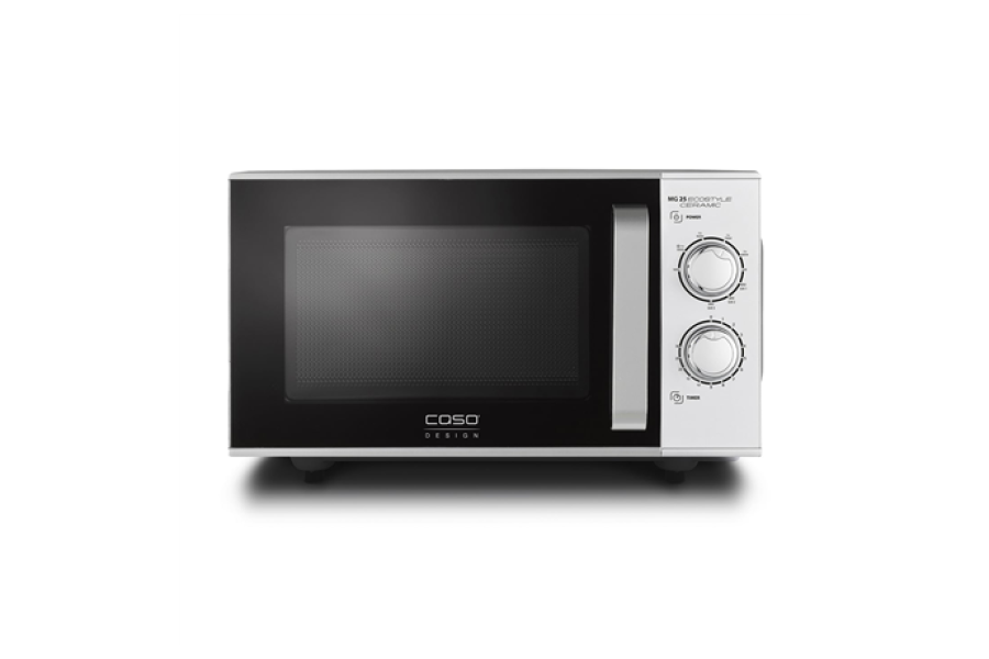 Caso Ceramic Microwave Oven with Grill MG 25 Ecostyle Free standing 25 L 900 W Grill Silver