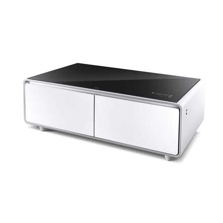 Caso Sound & Cool Table with Soundbar & Beverage Cooler Energy efficiency class F Larder Free standing Height 46 cm Display White/Black 32 dB