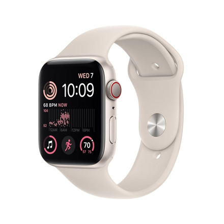 Apple Watch SE GPS + Cellular 44mm Smart watches GPS (satellite) Retina LTPO OLED Touchscreen Waterproof Bluetooth Wi-Fi Starlight