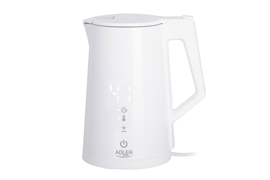 Adler Kettle AD 1345w	 Electric 2200 W 1.7 L Stainless steel 360° rotational base White