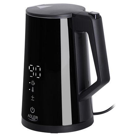 Adler Kettle AD 1345b Electric 2200 W 1.7 L Stainless steel 360° rotational base Black
