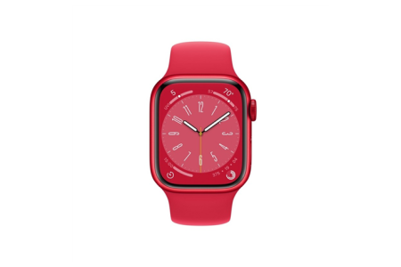 Apple Watch Series 8 41mm Smart watches GPS (satellite) Retina LTPO OLED Touchscreen Waterproof Bluetooth Wi-Fi Red