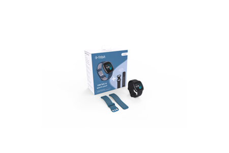 Fitbit Smart watch NFC GPS (satellite) AMOLED Touchscreen Activity monitoring 24/7 Waterproof Bluetooth Wi-Fi Black/Sapphire