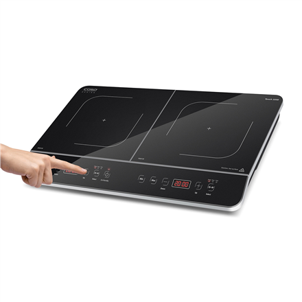 Caso Hob Touch 3500 Induction Number of burners/cooking zones 2 Touch control Timer Black Display