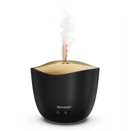 Sharp Aroma Diffuser DF-A1E-B Ultrasonic Suitable for rooms up to N/A m³ Black/Matt Metallic Gold