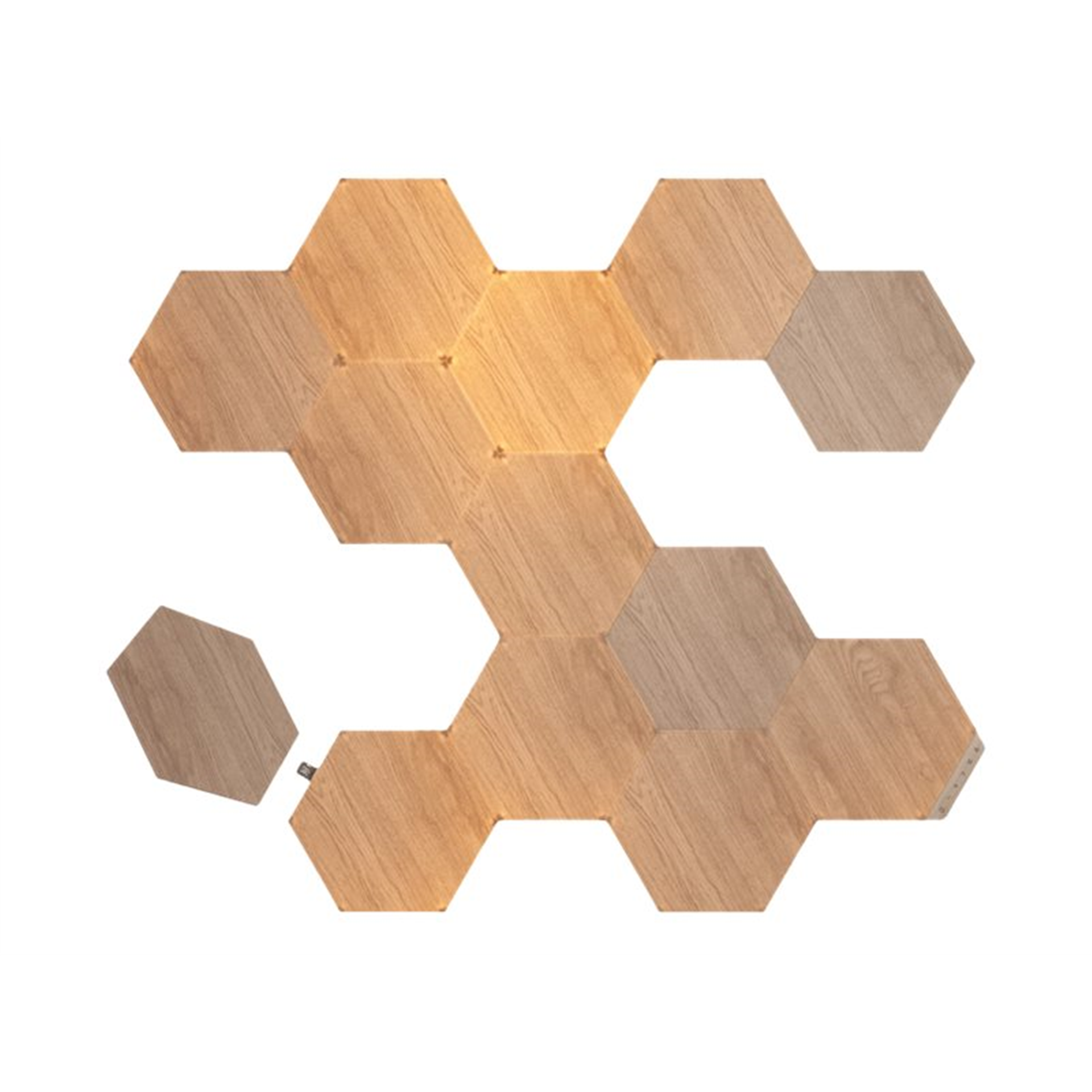 Nanoleaf Elements Wood Look Hexagons Starter Kit (13 panels) Nanoleaf Elements Wood Look Hexagons Starter Kit (13 panels) Cool White + Warm White