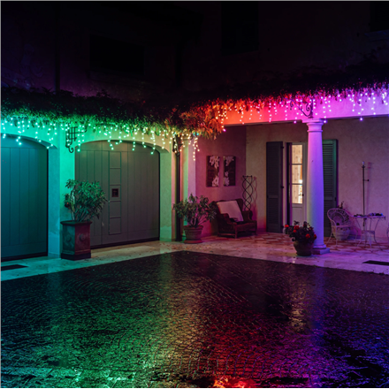 Twinkly Icicle Smart LED Lights 190 RGB (Multicolor), 5m, Transparent wire Twinkly Icicle Smart LED Lights 190, 5m, Transparent wire Twinkly RGB – 16M+ colors