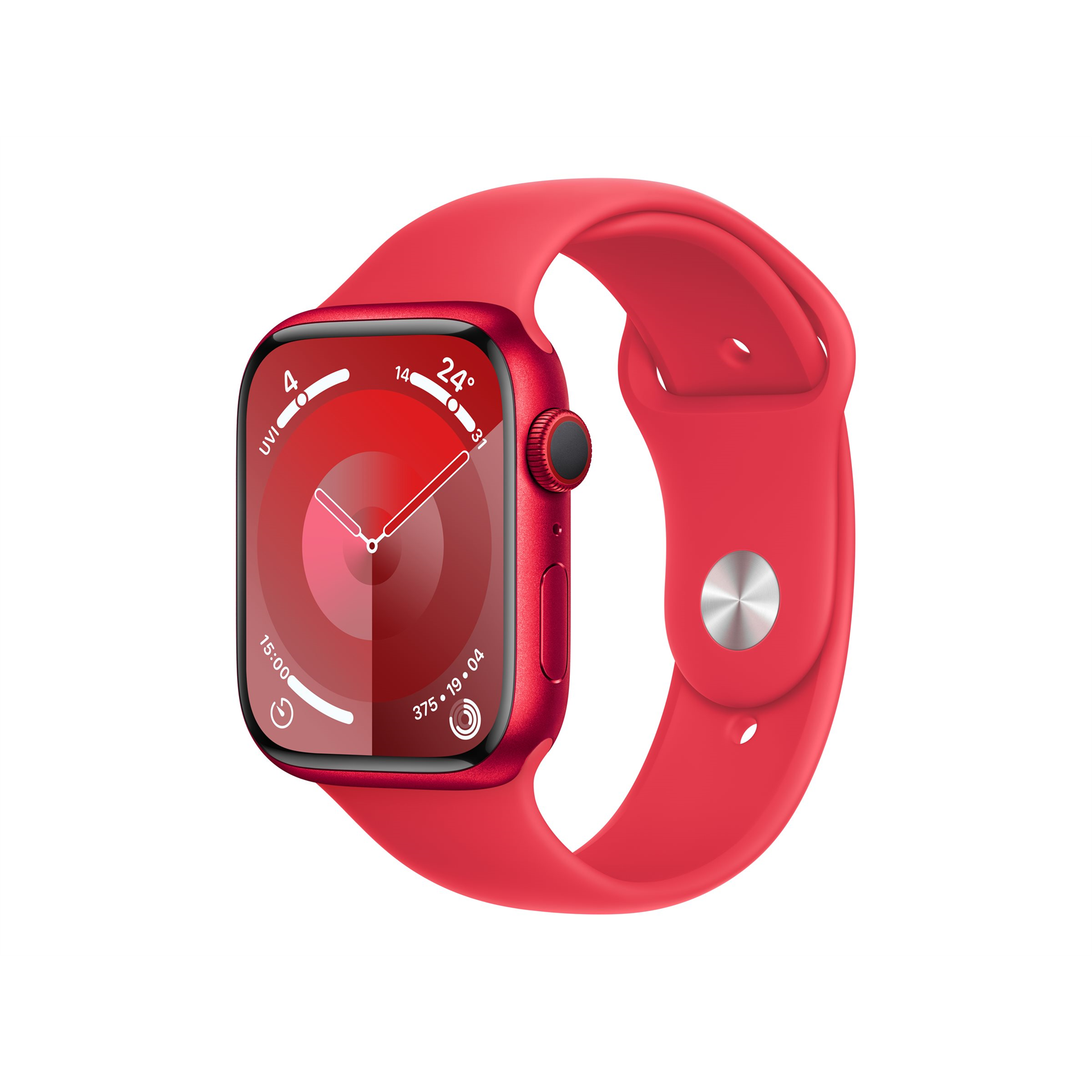 Apple Watch Series 9 GPS + Cellular 45mm (PRODUCT)RED Aluminium Case with (PRODUCT)RED Sport Band - S/M Apple