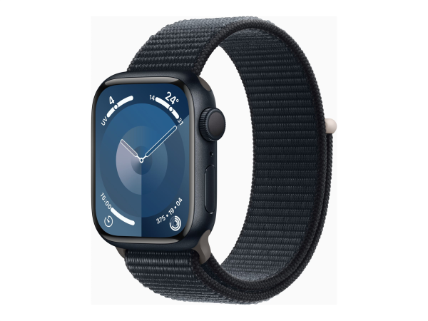 Apple Watch Series 9 GPS 41mm Midnight Aluminium Case with Midnight Sport Loop Apple