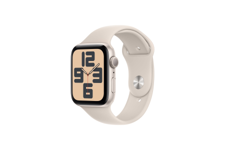 Apple Watch SE GPS 44mm Starlight Aluminium Case with Starlight Sport Band - S/M Apple