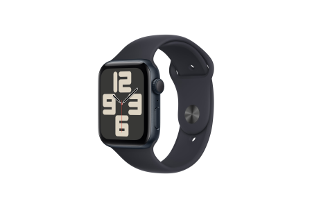 Apple Watch SE GPS 44mm Midnight Aluminium Case with Midnight Sport Band - M/L Apple