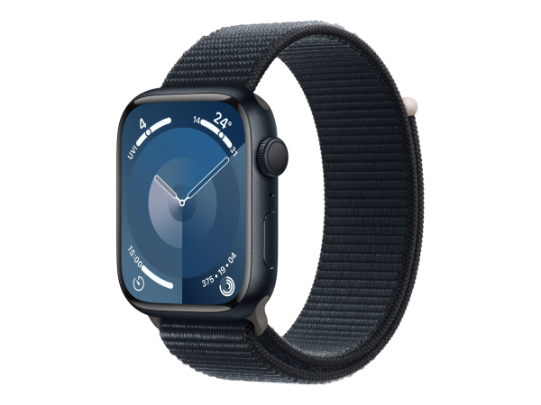 Apple Watch Series 9 GPS 45mm Midnight Aluminium Case with Midnight Sport Loop Apple