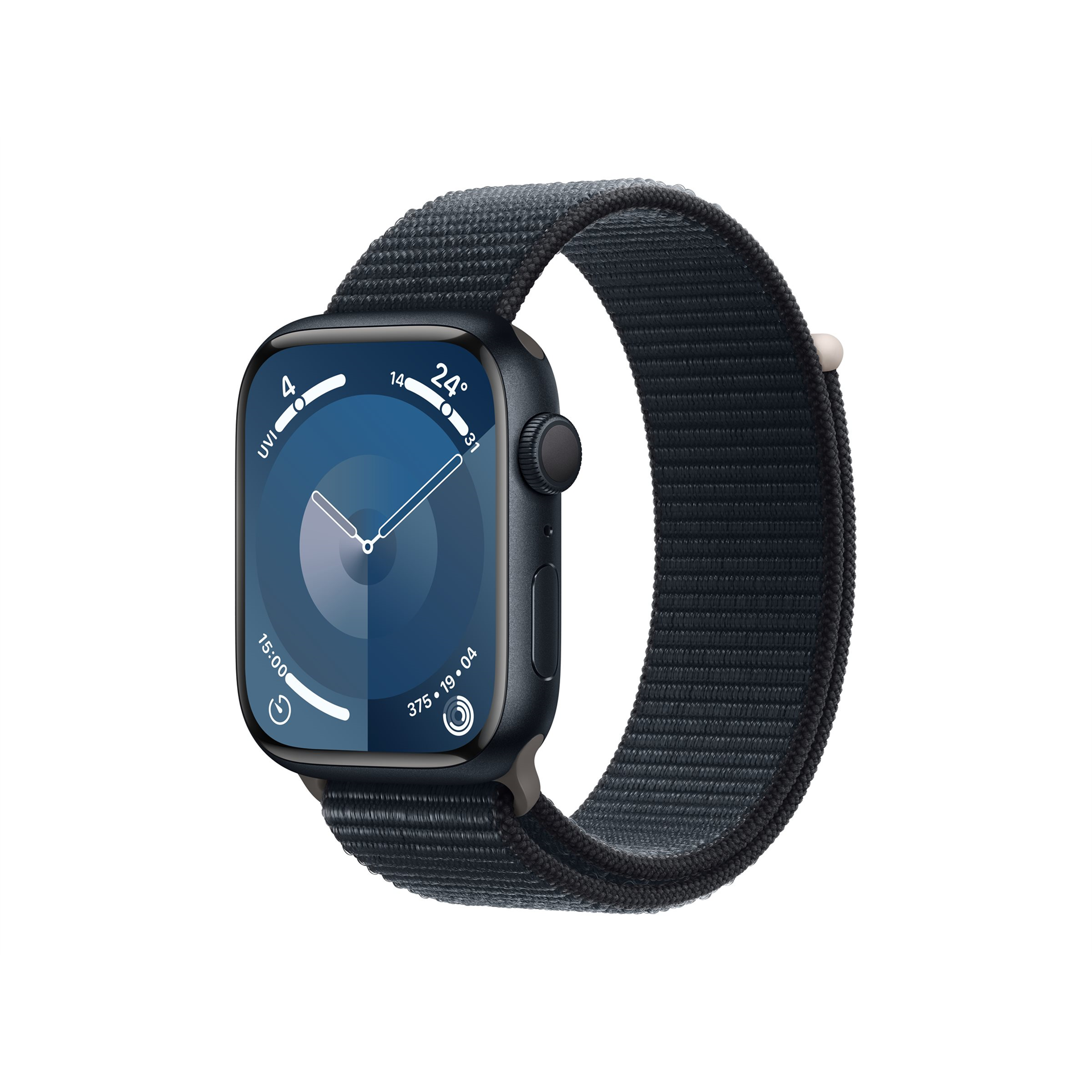 Apple Watch Series 9 GPS 45mm Midnight Aluminium Case with Midnight Sport Loop Apple