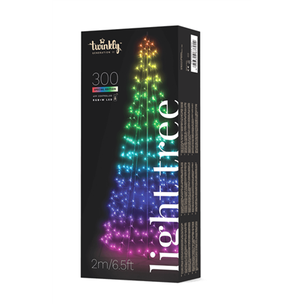 Twinkly Light Tree 3D Smart LED 300 RGBW (Multicolor + White), 2m Twinkly Light Tree 3D Smart LED 300, 2m RGBW – 16M+ colors + Warm white