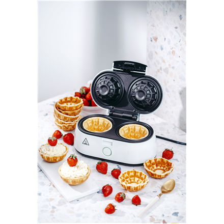 Adler Waffle Bowl Maker AD 3062 1000 W Number of pastry 2 Bowl White