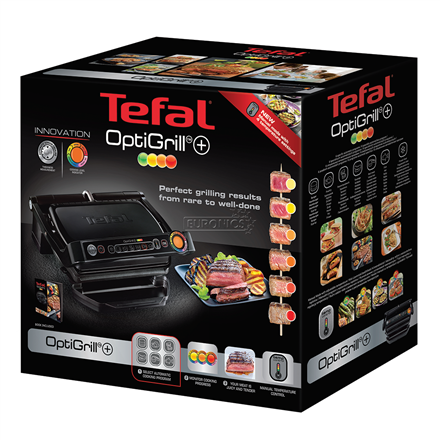 TEFAL OptiGrill+ GC712834 Contact grill 2000 W Black