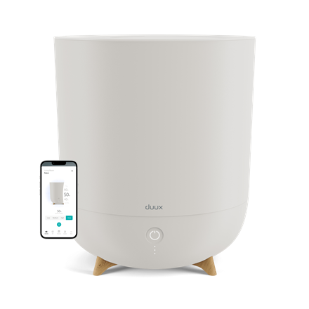 Duux Smart Humidifier Neo Water tank capacity 5 L Suitable for rooms up to 50 m² Ultrasonic Humidification capacity 500 ml/hr Greige