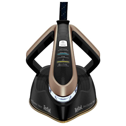TEFAL Pro Express Vision Steam Station GV9820 3000 W 1.2 L 9 bar Auto power off Vertical steam function Calc-clean function Black/Gold