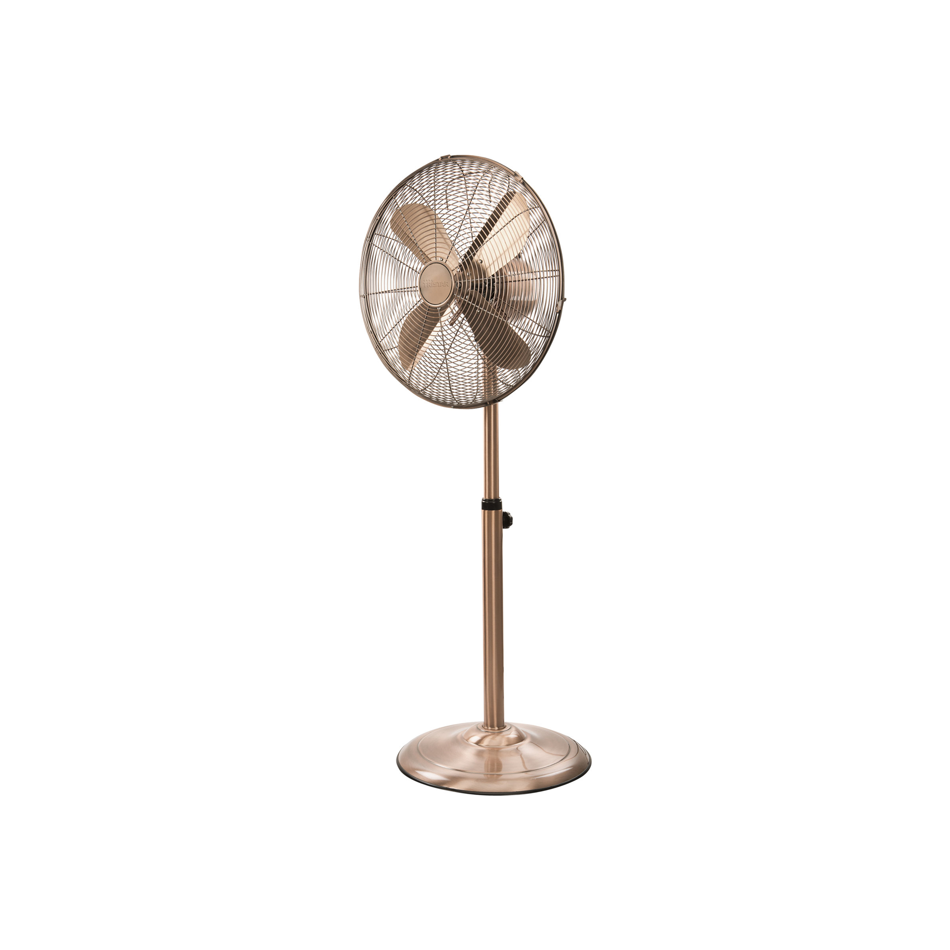 Tristar Retro stand fan VE-5971	 Retro stand fan Number of speeds 3 50 W Oscillation Diameter 40 cm Copper