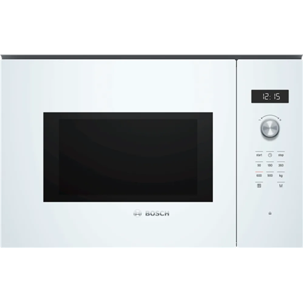 Bosch Microwave Oven | BFL554MW0 Series 6 | Built-in | 25 L | 900 W | White