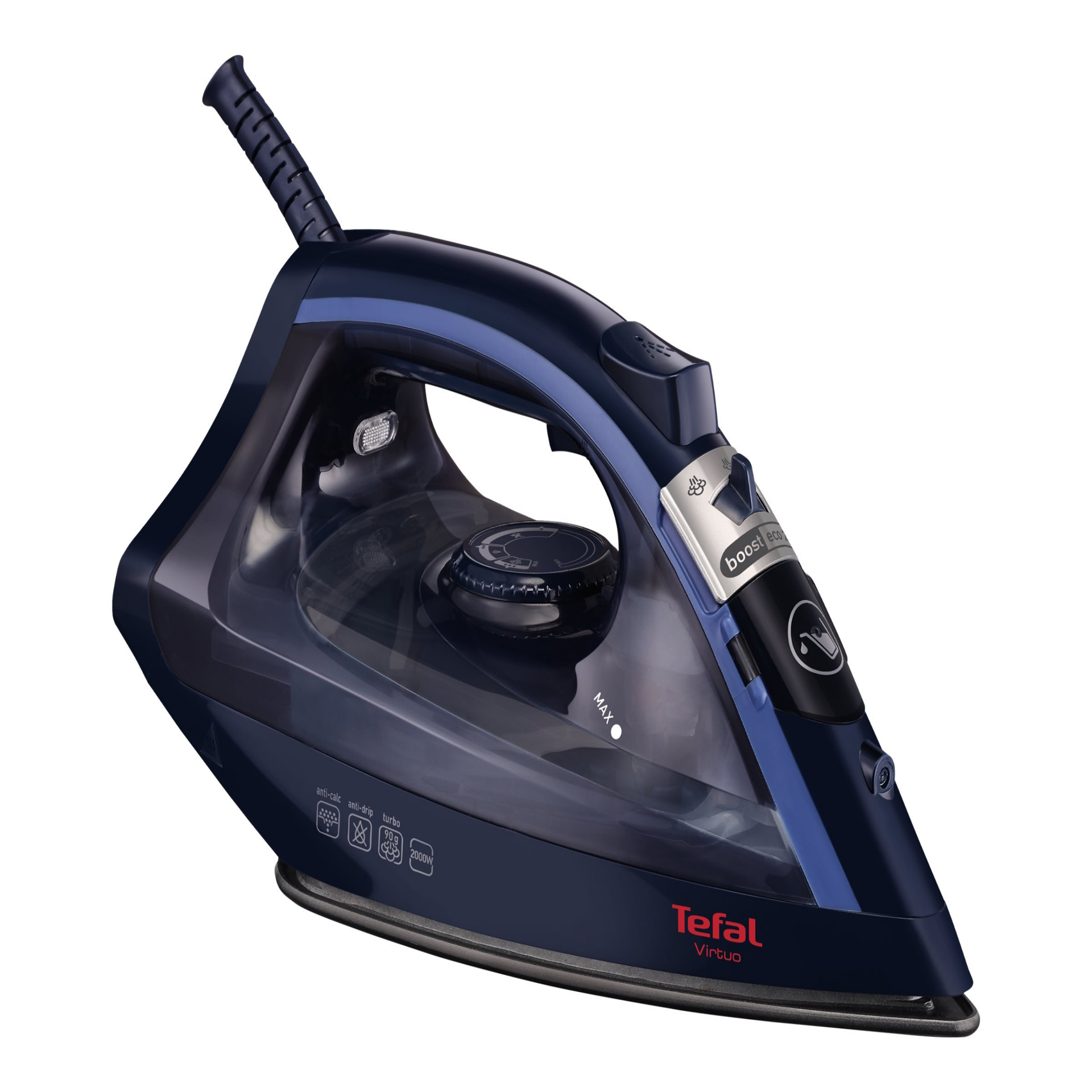 TEFAL | FV1713E0 Virtuo | Steam Iron | 2000 W | Water tank capacity 200 ml | Continuous steam 24 g/min | Dark Blue