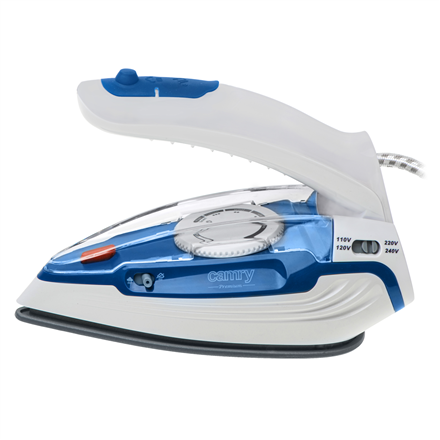 CR 5040 | Steam travel iron | 1600 W | Water tank capacity 80 ml | Continuous steam 10 g/min | Steam boost performance 50 g/min | Blue/White