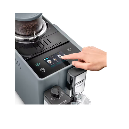 Delonghi Coffee Maker | EXAM440.55.G Rivelia | Pump pressure 19 bar | Built-in milk frother | Automatic | 1450 W | Pebble Grey