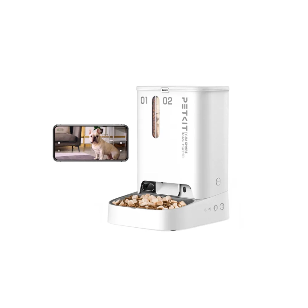 411112-Šėryklė-su-kamera-PETKIT-P591-YumShare-Dual-hopper-23-l-balta-1