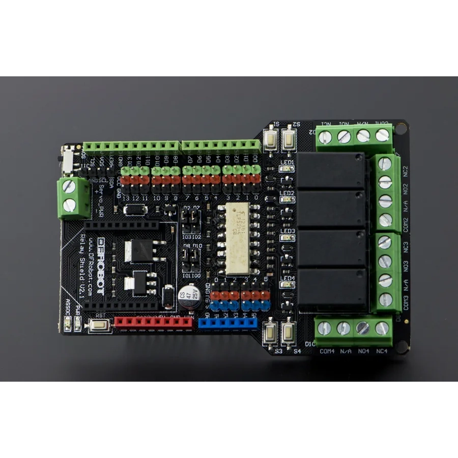 AN-02731-DFRobot-Relay-Shield-v21---Arduino-Priedėlis-2