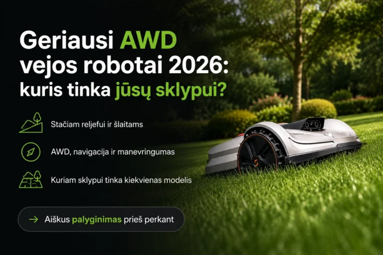 geriausi AWD vejos robotai 2026