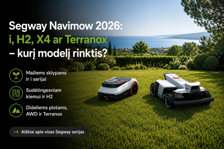 Segway Navimow 2026 modeliai