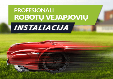 profesionali robotų vejapjoviu instaliacija